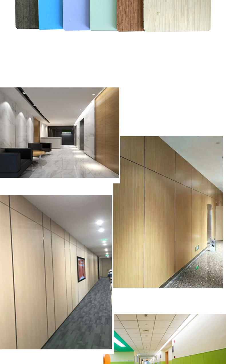 A级防火板抗菌医院商场学校木装饰面无机预涂板 冰火板医疗洁净板