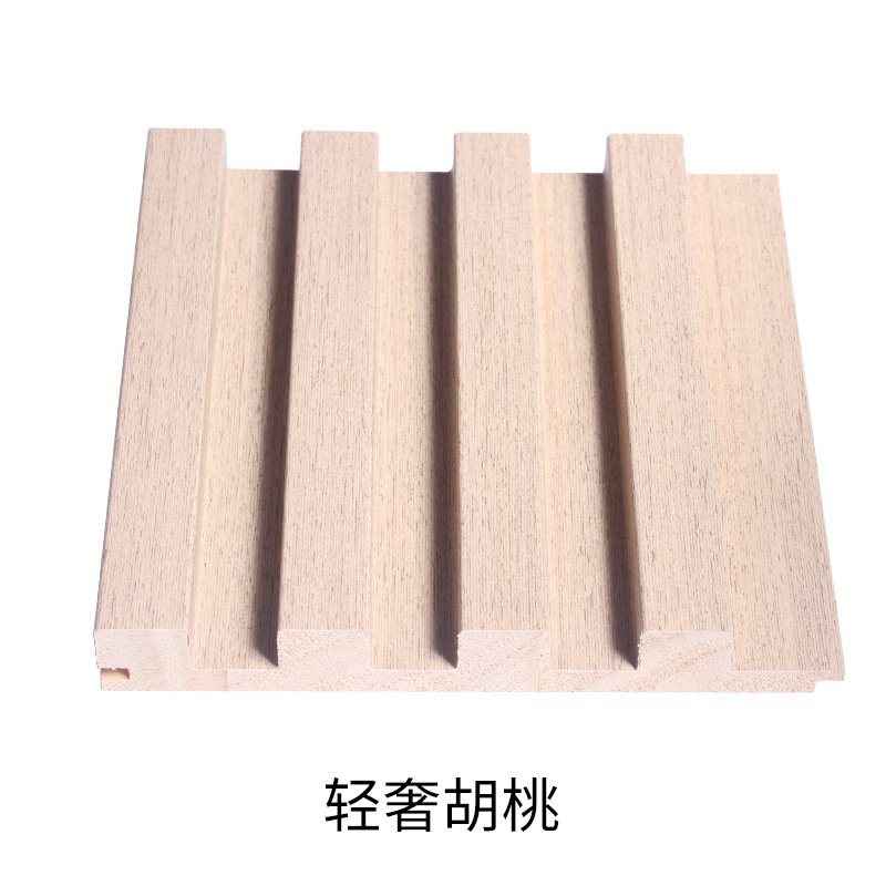 小长城板电视背景墙护墙板免漆吊顶家装工装客厅实木格栅板生态木
