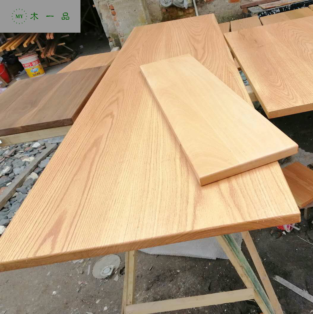 红橡实原木楼梯 桃木簪子手工材料 DIY餐桌面板台面吧台茶几工具