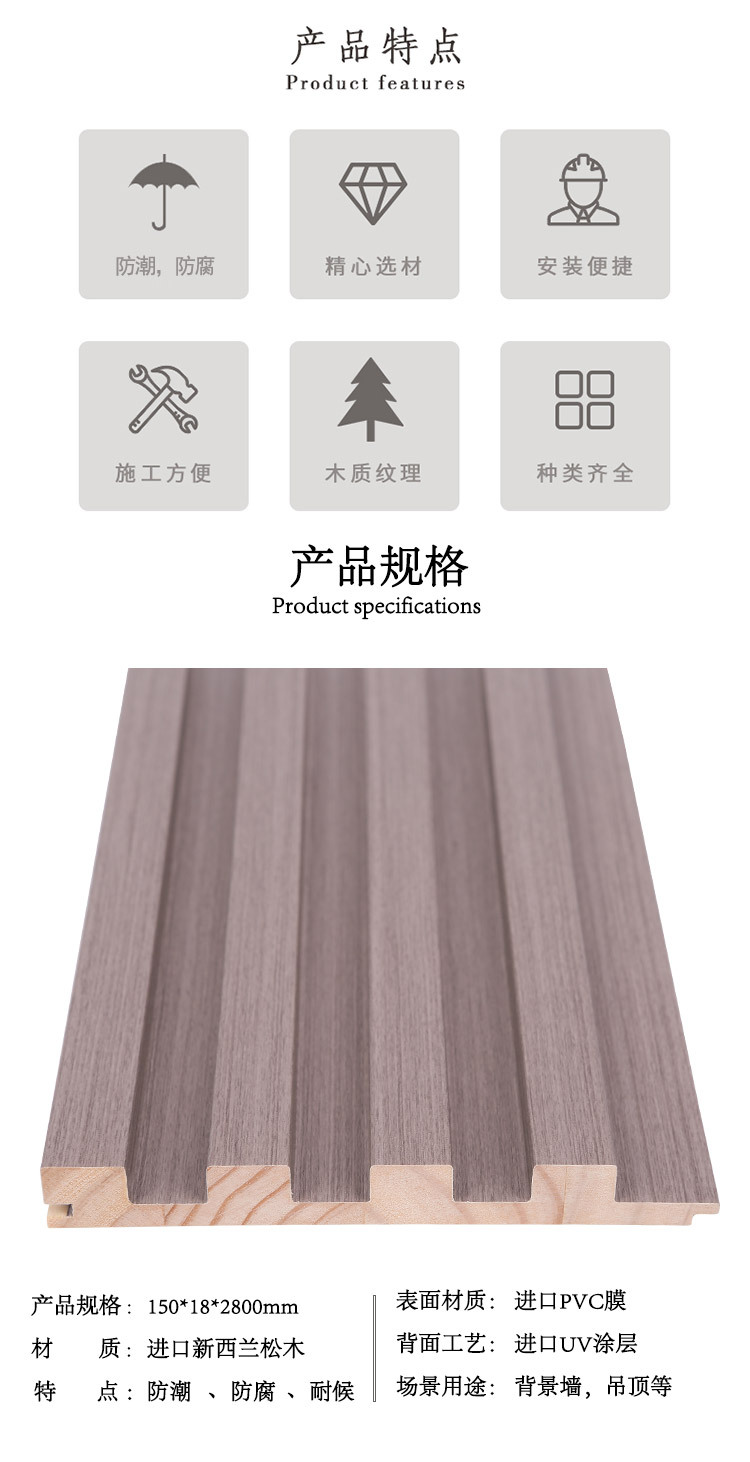 密度板免漆板 厂家双贴钛白三聚氰胺纸18mm厚E2级
