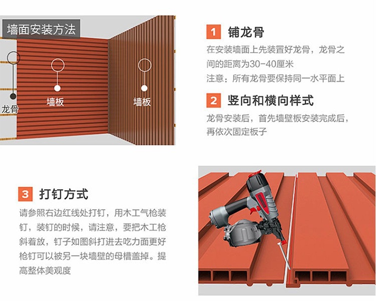 南非欧洲吊顶天花生态木长城板  塑木墙板小长城格栅厂家批发