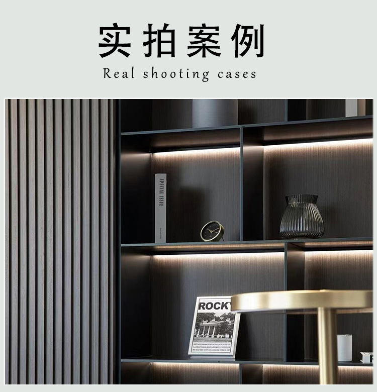免漆长城板生态木细格栅装饰板 实木格栅背景墙护墙板七格实木板
