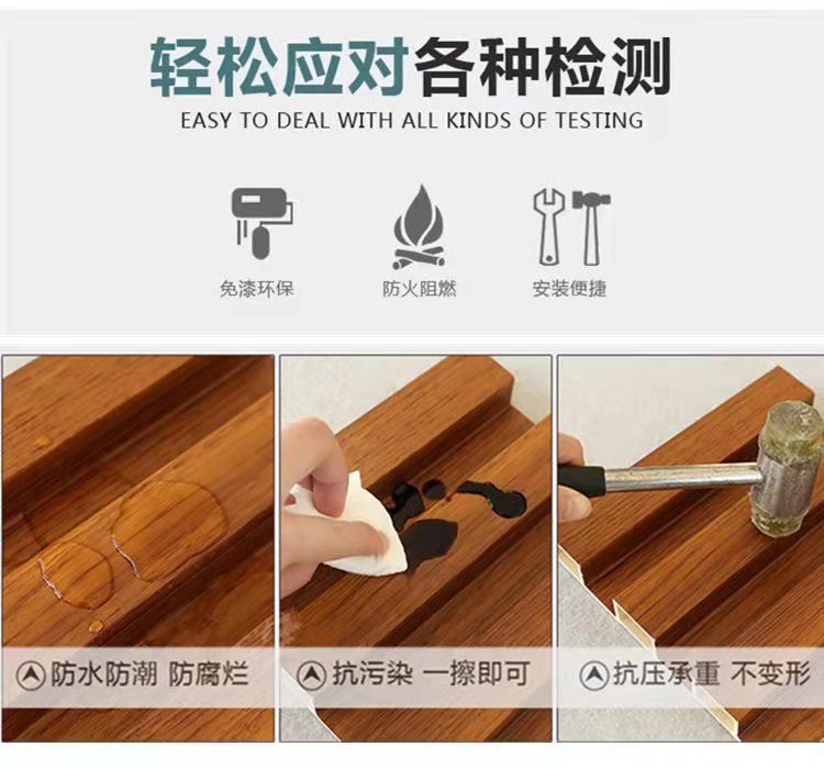 厂家供应 凹凸装饰板材pvc格栅 160✘25空心格栅背景墙