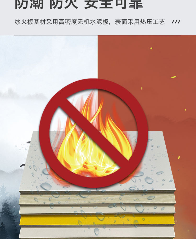 厂家直销 A级阻燃防火板医疗洁净抗菌板硅酸钙板 冰火板无机预涂板