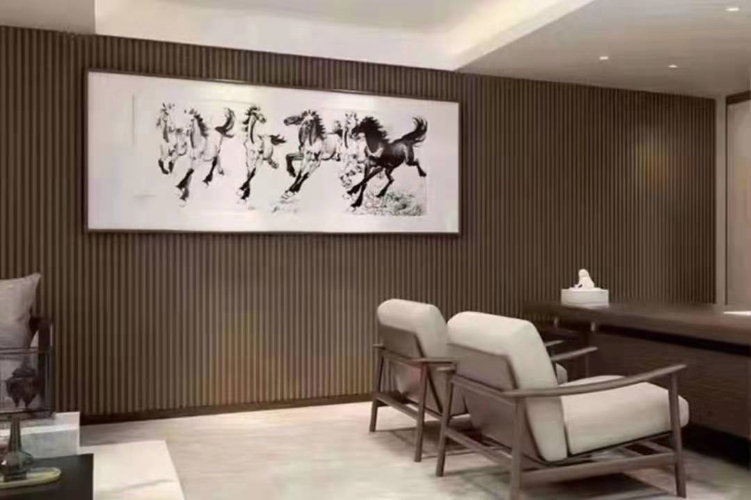厂家直供 凹凸吊顶木格栅批发 电视沙发背景墙装饰 格栅背景墙