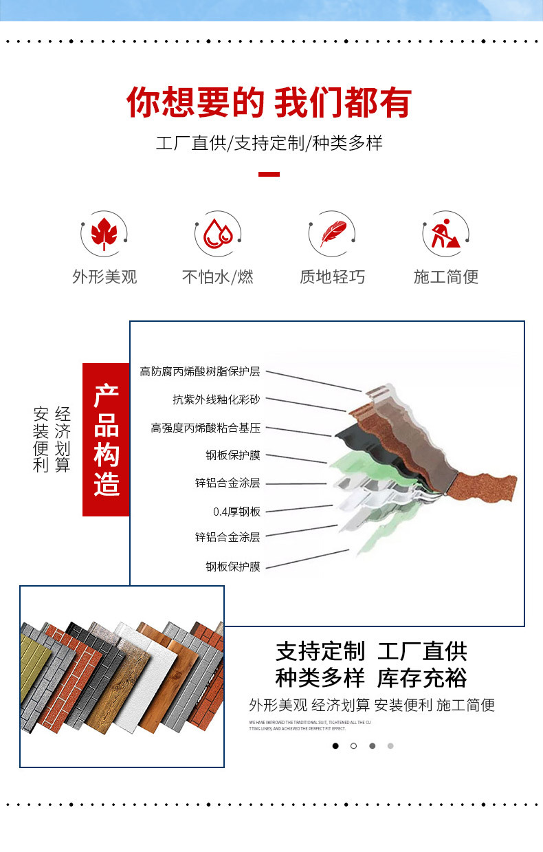 别墅保温装饰一体板金属雕花板 定制外墙金属雕花板 标砖纹