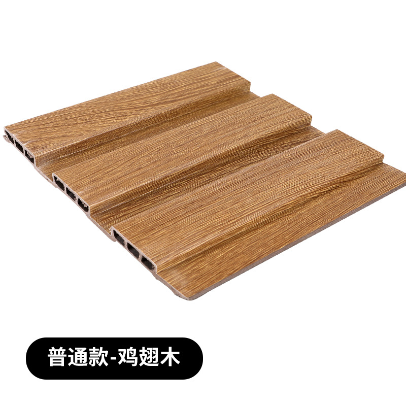 绿可木195大长城板护墙板格栅生态木背景墙吊顶天花装饰木塑材料