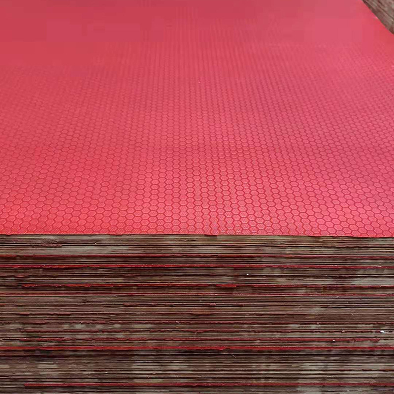 厂家批发 防滑木板舞台板桥梁专用六边形黑色覆膜MOD工程建筑模板