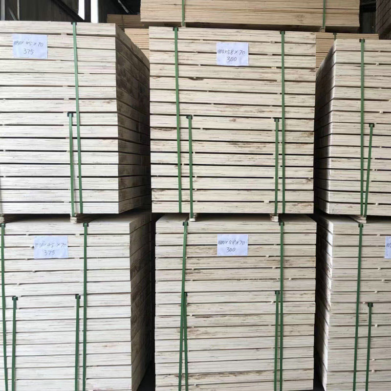 定制加工包装用杨木方木条床板条LVL胶合板顺向多层板单板层积材